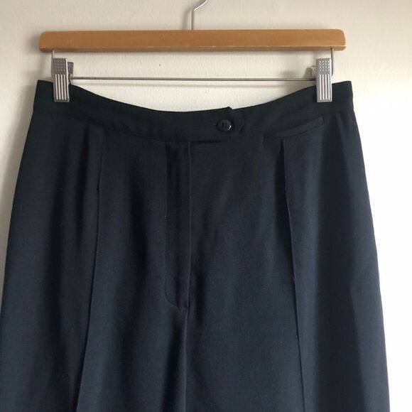 Vintage 80’s Burberry Black Blazer Pants Set 100% Wool - Picture 6 of 10